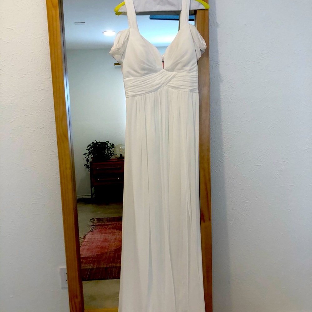 Lulus long white dress